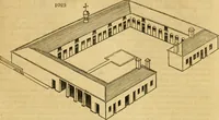 An illustration from An encyclopædia of cottage, farm, and villa architecture and furniture : containing numerous designs for dwellings from the cottage to the villa including farm houses, farmeries, and other agricultural buildings, several designs for country inns, public houses, and parochial schools, with the requisite fittings-up fixtures and furniture ; and appropriate offices, gardens and garden scenery ; each design accompanied by analytical and critical marks illustrative of the principles of archtiectural science and taste on whihc it is composed (1836)
