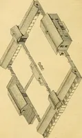 An illustration from An encyclopædia of cottage, farm, and villa architecture and furniture : containing numerous designs for dwellings from the cottage to the villa including farm houses, farmeries, and other agricultural buildings, several designs for country inns, public houses, and parochial schools, with the requisite fittings-up fixtures and furniture ; and appropriate offices, gardens and garden scenery ; each design accompanied by analytical and critical marks illustrative of the principles of archtiectural science and taste on whihc it is composed (1836)