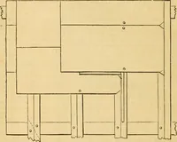 An illustration from An encyclopædia of cottage, farm, and villa architecture and furniture : containing numerous designs for dwellings from the cottage to the villa including farm houses, farmeries, and other agricultural buildings, several designs for country inns, public houses, and parochial schools, with the requisite fittings-up fixtures and furniture ; and appropriate offices, gardens and garden scenery ; each design accompanied by analytical and critical marks illustrative of the principles of archtiectural science and taste on whihc it is composed (1836)