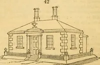 Picture 37 of 1377 from An encyclopædia of cottage, farm, and villa architecture and furniture : containing numerous designs for dwellings from the cottage to the villa including farm houses, farmeries, and other agricultural buildings, several designs for country inns, public houses, and parochial schools, with the requisite fittings-up fixtures and furniture ; and appropriate offices, gardens and garden scenery ; each design accompanied by analytical and critical marks illustrative of the principles of archtiectural science and taste on whihc it is composed (1836), leaf 59