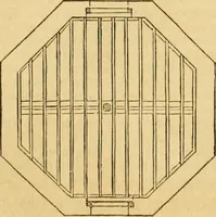 An illustration from An encyclopædia of cottage, farm, and villa architecture and furniture : containing numerous designs for dwellings from the cottage to the villa including farm houses, farmeries, and other agricultural buildings, several designs for country inns, public houses, and parochial schools, with the requisite fittings-up fixtures and furniture ; and appropriate offices, gardens and garden scenery ; each design accompanied by analytical and critical marks illustrative of the principles of archtiectural science and taste on whihc it is composed (1836)