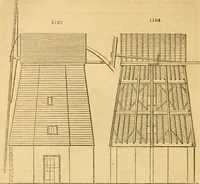 An illustration from An encyclopædia of cottage, farm, and villa architecture and furniture : containing numerous designs for dwellings from the cottage to the villa including farm houses, farmeries, and other agricultural buildings, several designs for country inns, public houses, and parochial schools, with the requisite fittings-up fixtures and furniture ; and appropriate offices, gardens and garden scenery ; each design accompanied by analytical and critical marks illustrative of the principles of archtiectural science and taste on whihc it is composed (1836)