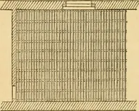 An illustration from An encyclopædia of cottage, farm, and villa architecture and furniture : containing numerous designs for dwellings from the cottage to the villa including farm houses, farmeries, and other agricultural buildings, several designs for country inns, public houses, and parochial schools, with the requisite fittings-up fixtures and furniture ; and appropriate offices, gardens and garden scenery ; each design accompanied by analytical and critical marks illustrative of the principles of archtiectural science and taste on whihc it is composed (1836)