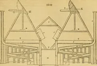 An illustration from An encyclopædia of cottage, farm, and villa architecture and furniture : containing numerous designs for dwellings from the cottage to the villa including farm houses, farmeries, and other agricultural buildings, several designs for country inns, public houses, and parochial schools, with the requisite fittings-up fixtures and furniture ; and appropriate offices, gardens and garden scenery ; each design accompanied by analytical and critical marks illustrative of the principles of archtiectural science and taste on whihc it is composed (1836)