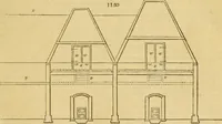 An illustration from An encyclopædia of cottage, farm, and villa architecture and furniture : containing numerous designs for dwellings from the cottage to the villa including farm houses, farmeries, and other agricultural buildings, several designs for country inns, public houses, and parochial schools, with the requisite fittings-up fixtures and furniture ; and appropriate offices, gardens and garden scenery ; each design accompanied by analytical and critical marks illustrative of the principles of archtiectural science and taste on whihc it is composed (1836)