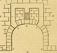 An illustration from An encyclopædia of cottage, farm, and villa architecture and furniture : containing numerous designs for dwellings from the cottage to the villa including farm houses, farmeries, and other agricultural buildings, several designs for country inns, public houses, and parochial schools, with the requisite fittings-up fixtures and furniture ; and appropriate offices, gardens and garden scenery ; each design accompanied by analytical and critical marks illustrative of the principles of archtiectural science and taste on whihc it is composed (1836)