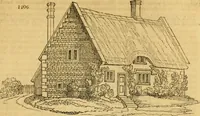 An illustration from An encyclopædia of cottage, farm, and villa architecture and furniture : containing numerous designs for dwellings from the cottage to the villa including farm houses, farmeries, and other agricultural buildings, several designs for country inns, public houses, and parochial schools, with the requisite fittings-up fixtures and furniture ; and appropriate offices, gardens and garden scenery ; each design accompanied by analytical and critical marks illustrative of the principles of archtiectural science and taste on whihc it is composed (1836)