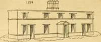 An illustration from An encyclopædia of cottage, farm, and villa architecture and furniture : containing numerous designs for dwellings from the cottage to the villa including farm houses, farmeries, and other agricultural buildings, several designs for country inns, public houses, and parochial schools, with the requisite fittings-up fixtures and furniture ; and appropriate offices, gardens and garden scenery ; each design accompanied by analytical and critical marks illustrative of the principles of archtiectural science and taste on whihc it is composed (1836)