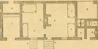 An illustration from An encyclopædia of cottage, farm, and villa architecture and furniture : containing numerous designs for dwellings from the cottage to the villa including farm houses, farmeries, and other agricultural buildings, several designs for country inns, public houses, and parochial schools, with the requisite fittings-up fixtures and furniture ; and appropriate offices, gardens and garden scenery ; each design accompanied by analytical and critical marks illustrative of the principles of archtiectural science and taste on whihc it is composed (1836)