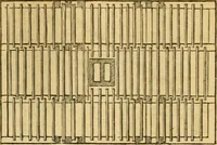 An illustration from An encyclopædia of cottage, farm, and villa architecture and furniture : containing numerous designs for dwellings from the cottage to the villa including farm houses, farmeries, and other agricultural buildings, several designs for country inns, public houses, and parochial schools, with the requisite fittings-up fixtures and furniture ; and appropriate offices, gardens and garden scenery ; each design accompanied by analytical and critical marks illustrative of the principles of archtiectural science and taste on whihc it is composed (1836)