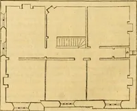 An illustration from An encyclopædia of cottage, farm, and villa architecture and furniture : containing numerous designs for dwellings from the cottage to the villa including farm houses, farmeries, and other agricultural buildings, several designs for country inns, public houses, and parochial schools, with the requisite fittings-up fixtures and furniture ; and appropriate offices, gardens and garden scenery ; each design accompanied by analytical and critical marks illustrative of the principles of archtiectural science and taste on whihc it is composed (1836)