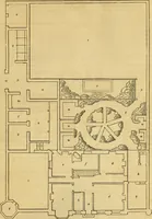 An illustration from An encyclopædia of cottage, farm, and villa architecture and furniture : containing numerous designs for dwellings from the cottage to the villa including farm houses, farmeries, and other agricultural buildings, several designs for country inns, public houses, and parochial schools, with the requisite fittings-up fixtures and furniture ; and appropriate offices, gardens and garden scenery ; each design accompanied by analytical and critical marks illustrative of the principles of archtiectural science and taste on whihc it is composed (1836)