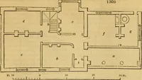 An illustration from An encyclopædia of cottage, farm, and villa architecture and furniture : containing numerous designs for dwellings from the cottage to the villa including farm houses, farmeries, and other agricultural buildings, several designs for country inns, public houses, and parochial schools, with the requisite fittings-up fixtures and furniture ; and appropriate offices, gardens and garden scenery ; each design accompanied by analytical and critical marks illustrative of the principles of archtiectural science and taste on whihc it is composed (1836)