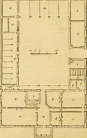 An illustration from An encyclopædia of cottage, farm, and villa architecture and furniture : containing numerous designs for dwellings from the cottage to the villa including farm houses, farmeries, and other agricultural buildings, several designs for country inns, public houses, and parochial schools, with the requisite fittings-up fixtures and furniture ; and appropriate offices, gardens and garden scenery ; each design accompanied by analytical and critical marks illustrative of the principles of archtiectural science and taste on whihc it is composed (1836)