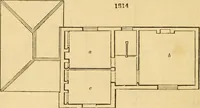 An illustration from An encyclopædia of cottage, farm, and villa architecture and furniture : containing numerous designs for dwellings from the cottage to the villa including farm houses, farmeries, and other agricultural buildings, several designs for country inns, public houses, and parochial schools, with the requisite fittings-up fixtures and furniture ; and appropriate offices, gardens and garden scenery ; each design accompanied by analytical and critical marks illustrative of the principles of archtiectural science and taste on whihc it is composed (1836)