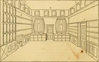 An illustration from An encyclopædia of cottage, farm, and villa architecture and furniture : containing numerous designs for dwellings from the cottage to the villa including farm houses, farmeries, and other agricultural buildings, several designs for country inns, public houses, and parochial schools, with the requisite fittings-up fixtures and furniture ; and appropriate offices, gardens and garden scenery ; each design accompanied by analytical and critical marks illustrative of the principles of archtiectural science and taste on whihc it is composed (1836)