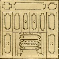 An illustration from An encyclopædia of cottage, farm, and villa architecture and furniture : containing numerous designs for dwellings from the cottage to the villa including farm houses, farmeries, and other agricultural buildings, several designs for country inns, public houses, and parochial schools, with the requisite fittings-up fixtures and furniture ; and appropriate offices, gardens and garden scenery ; each design accompanied by analytical and critical marks illustrative of the principles of archtiectural science and taste on whihc it is composed (1836)