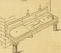 An illustration from An encyclopædia of cottage, farm, and villa architecture and furniture : containing numerous designs for dwellings from the cottage to the villa including farm houses, farmeries, and other agricultural buildings, several designs for country inns, public houses, and parochial schools, with the requisite fittings-up fixtures and furniture ; and appropriate offices, gardens and garden scenery ; each design accompanied by analytical and critical marks illustrative of the principles of archtiectural science and taste on whihc it is composed (1836)
