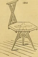 An illustration from An encyclopædia of cottage, farm, and villa architecture and furniture : containing numerous designs for dwellings from the cottage to the villa including farm houses, farmeries, and other agricultural buildings, several designs for country inns, public houses, and parochial schools, with the requisite fittings-up fixtures and furniture ; and appropriate offices, gardens and garden scenery ; each design accompanied by analytical and critical marks illustrative of the principles of archtiectural science and taste on whihc it is composed (1836)