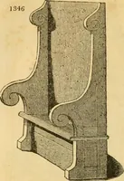 An illustration from An encyclopædia of cottage, farm, and villa architecture and furniture : containing numerous designs for dwellings from the cottage to the villa including farm houses, farmeries, and other agricultural buildings, several designs for country inns, public houses, and parochial schools, with the requisite fittings-up fixtures and furniture ; and appropriate offices, gardens and garden scenery ; each design accompanied by analytical and critical marks illustrative of the principles of archtiectural science and taste on whihc it is composed (1836)