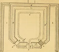 An illustration from An encyclopædia of cottage, farm, and villa architecture and furniture : containing numerous designs for dwellings from the cottage to the villa including farm houses, farmeries, and other agricultural buildings, several designs for country inns, public houses, and parochial schools, with the requisite fittings-up fixtures and furniture ; and appropriate offices, gardens and garden scenery ; each design accompanied by analytical and critical marks illustrative of the principles of archtiectural science and taste on whihc it is composed (1836)