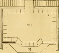 An illustration from An encyclopædia of cottage, farm, and villa architecture and furniture : containing numerous designs for dwellings from the cottage to the villa including farm houses, farmeries, and other agricultural buildings, several designs for country inns, public houses, and parochial schools, with the requisite fittings-up fixtures and furniture ; and appropriate offices, gardens and garden scenery ; each design accompanied by analytical and critical marks illustrative of the principles of archtiectural science and taste on whihc it is composed (1836)