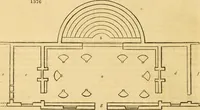 An illustration from An encyclopædia of cottage, farm, and villa architecture and furniture : containing numerous designs for dwellings from the cottage to the villa including farm houses, farmeries, and other agricultural buildings, several designs for country inns, public houses, and parochial schools, with the requisite fittings-up fixtures and furniture ; and appropriate offices, gardens and garden scenery ; each design accompanied by analytical and critical marks illustrative of the principles of archtiectural science and taste on whihc it is composed (1836)