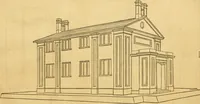 An illustration from An encyclopædia of cottage, farm, and villa architecture and furniture : containing numerous designs for dwellings from the cottage to the villa including farm houses, farmeries, and other agricultural buildings, several designs for country inns, public houses, and parochial schools, with the requisite fittings-up fixtures and furniture ; and appropriate offices, gardens and garden scenery ; each design accompanied by analytical and critical marks illustrative of the principles of archtiectural science and taste on whihc it is composed (1836)