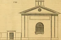 An illustration from An encyclopædia of cottage, farm, and villa architecture and furniture : containing numerous designs for dwellings from the cottage to the villa including farm houses, farmeries, and other agricultural buildings, several designs for country inns, public houses, and parochial schools, with the requisite fittings-up fixtures and furniture ; and appropriate offices, gardens and garden scenery ; each design accompanied by analytical and critical marks illustrative of the principles of archtiectural science and taste on whihc it is composed (1836)