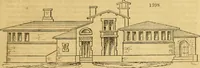 An illustration from An encyclopædia of cottage, farm, and villa architecture and furniture : containing numerous designs for dwellings from the cottage to the villa including farm houses, farmeries, and other agricultural buildings, several designs for country inns, public houses, and parochial schools, with the requisite fittings-up fixtures and furniture ; and appropriate offices, gardens and garden scenery ; each design accompanied by analytical and critical marks illustrative of the principles of archtiectural science and taste on whihc it is composed (1836)
