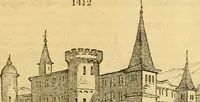 An illustration from An encyclopædia of cottage, farm, and villa architecture and furniture : containing numerous designs for dwellings from the cottage to the villa including farm houses, farmeries, and other agricultural buildings, several designs for country inns, public houses, and parochial schools, with the requisite fittings-up fixtures and furniture ; and appropriate offices, gardens and garden scenery ; each design accompanied by analytical and critical marks illustrative of the principles of archtiectural science and taste on whihc it is composed (1836)
