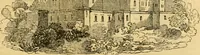 An illustration from An encyclopædia of cottage, farm, and villa architecture and furniture : containing numerous designs for dwellings from the cottage to the villa including farm houses, farmeries, and other agricultural buildings, several designs for country inns, public houses, and parochial schools, with the requisite fittings-up fixtures and furniture ; and appropriate offices, gardens and garden scenery ; each design accompanied by analytical and critical marks illustrative of the principles of archtiectural science and taste on whihc it is composed (1836)
