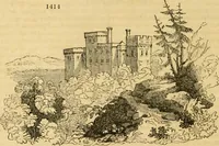 An illustration from An encyclopædia of cottage, farm, and villa architecture and furniture : containing numerous designs for dwellings from the cottage to the villa including farm houses, farmeries, and other agricultural buildings, several designs for country inns, public houses, and parochial schools, with the requisite fittings-up fixtures and furniture ; and appropriate offices, gardens and garden scenery ; each design accompanied by analytical and critical marks illustrative of the principles of archtiectural science and taste on whihc it is composed (1836)
