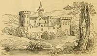 An illustration from An encyclopædia of cottage, farm, and villa architecture and furniture : containing numerous designs for dwellings from the cottage to the villa including farm houses, farmeries, and other agricultural buildings, several designs for country inns, public houses, and parochial schools, with the requisite fittings-up fixtures and furniture ; and appropriate offices, gardens and garden scenery ; each design accompanied by analytical and critical marks illustrative of the principles of archtiectural science and taste on whihc it is composed (1836)