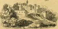 An illustration from An encyclopædia of cottage, farm, and villa architecture and furniture : containing numerous designs for dwellings from the cottage to the villa including farm houses, farmeries, and other agricultural buildings, several designs for country inns, public houses, and parochial schools, with the requisite fittings-up fixtures and furniture ; and appropriate offices, gardens and garden scenery ; each design accompanied by analytical and critical marks illustrative of the principles of archtiectural science and taste on whihc it is composed (1836)