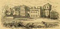 An illustration from An encyclopædia of cottage, farm, and villa architecture and furniture : containing numerous designs for dwellings from the cottage to the villa including farm houses, farmeries, and other agricultural buildings, several designs for country inns, public houses, and parochial schools, with the requisite fittings-up fixtures and furniture ; and appropriate offices, gardens and garden scenery ; each design accompanied by analytical and critical marks illustrative of the principles of archtiectural science and taste on whihc it is composed (1836)