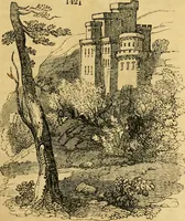 An illustration from An encyclopædia of cottage, farm, and villa architecture and furniture : containing numerous designs for dwellings from the cottage to the villa including farm houses, farmeries, and other agricultural buildings, several designs for country inns, public houses, and parochial schools, with the requisite fittings-up fixtures and furniture ; and appropriate offices, gardens and garden scenery ; each design accompanied by analytical and critical marks illustrative of the principles of archtiectural science and taste on whihc it is composed (1836)