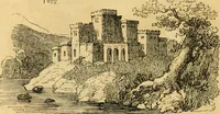 An illustration from An encyclopædia of cottage, farm, and villa architecture and furniture : containing numerous designs for dwellings from the cottage to the villa including farm houses, farmeries, and other agricultural buildings, several designs for country inns, public houses, and parochial schools, with the requisite fittings-up fixtures and furniture ; and appropriate offices, gardens and garden scenery ; each design accompanied by analytical and critical marks illustrative of the principles of archtiectural science and taste on whihc it is composed (1836)