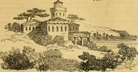 An illustration from An encyclopædia of cottage, farm, and villa architecture and furniture : containing numerous designs for dwellings from the cottage to the villa including farm houses, farmeries, and other agricultural buildings, several designs for country inns, public houses, and parochial schools, with the requisite fittings-up fixtures and furniture ; and appropriate offices, gardens and garden scenery ; each design accompanied by analytical and critical marks illustrative of the principles of archtiectural science and taste on whihc it is composed (1836)