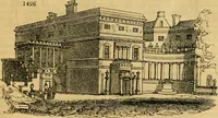 An illustration from An encyclopædia of cottage, farm, and villa architecture and furniture : containing numerous designs for dwellings from the cottage to the villa including farm houses, farmeries, and other agricultural buildings, several designs for country inns, public houses, and parochial schools, with the requisite fittings-up fixtures and furniture ; and appropriate offices, gardens and garden scenery ; each design accompanied by analytical and critical marks illustrative of the principles of archtiectural science and taste on whihc it is composed (1836)