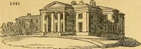 An illustration from An encyclopædia of cottage, farm, and villa architecture and furniture : containing numerous designs for dwellings from the cottage to the villa including farm houses, farmeries, and other agricultural buildings, several designs for country inns, public houses, and parochial schools, with the requisite fittings-up fixtures and furniture ; and appropriate offices, gardens and garden scenery ; each design accompanied by analytical and critical marks illustrative of the principles of archtiectural science and taste on whihc it is composed (1836)