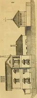 An illustration from An encyclopædia of cottage, farm, and villa architecture and furniture : containing numerous designs for dwellings from the cottage to the villa including farm houses, farmeries, and other agricultural buildings, several designs for country inns, public houses, and parochial schools, with the requisite fittings-up fixtures and furniture ; and appropriate offices, gardens and garden scenery ; each design accompanied by analytical and critical marks illustrative of the principles of archtiectural science and taste on whihc it is composed (1836)