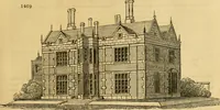 An illustration from An encyclopædia of cottage, farm, and villa architecture and furniture : containing numerous designs for dwellings from the cottage to the villa including farm houses, farmeries, and other agricultural buildings, several designs for country inns, public houses, and parochial schools, with the requisite fittings-up fixtures and furniture ; and appropriate offices, gardens and garden scenery ; each design accompanied by analytical and critical marks illustrative of the principles of archtiectural science and taste on whihc it is composed (1836)