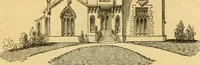 An illustration from An encyclopædia of cottage, farm, and villa architecture and furniture : containing numerous designs for dwellings from the cottage to the villa including farm houses, farmeries, and other agricultural buildings, several designs for country inns, public houses, and parochial schools, with the requisite fittings-up fixtures and furniture ; and appropriate offices, gardens and garden scenery ; each design accompanied by analytical and critical marks illustrative of the principles of archtiectural science and taste on whihc it is composed (1836)