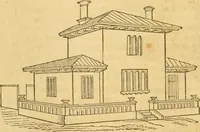 Picture 67 of 1377 from An encyclopædia of cottage, farm, and villa architecture and furniture : containing numerous designs for dwellings from the cottage to the villa including farm houses, farmeries, and other agricultural buildings, several designs for country inns, public houses, and parochial schools, with the requisite fittings-up fixtures and furniture ; and appropriate offices, gardens and garden scenery ; each design accompanied by analytical and critical marks illustrative of the principles of archtiectural science and taste on whihc it is composed (1836), leaf 87