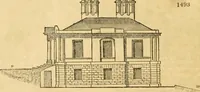 An illustration from An encyclopædia of cottage, farm, and villa architecture and furniture : containing numerous designs for dwellings from the cottage to the villa including farm houses, farmeries, and other agricultural buildings, several designs for country inns, public houses, and parochial schools, with the requisite fittings-up fixtures and furniture ; and appropriate offices, gardens and garden scenery ; each design accompanied by analytical and critical marks illustrative of the principles of archtiectural science and taste on whihc it is composed (1836)