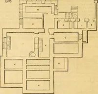 An illustration from An encyclopædia of cottage, farm, and villa architecture and furniture : containing numerous designs for dwellings from the cottage to the villa including farm houses, farmeries, and other agricultural buildings, several designs for country inns, public houses, and parochial schools, with the requisite fittings-up fixtures and furniture ; and appropriate offices, gardens and garden scenery ; each design accompanied by analytical and critical marks illustrative of the principles of archtiectural science and taste on whihc it is composed (1836)
