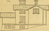 An illustration from An encyclopædia of cottage, farm, and villa architecture and furniture : containing numerous designs for dwellings from the cottage to the villa including farm houses, farmeries, and other agricultural buildings, several designs for country inns, public houses, and parochial schools, with the requisite fittings-up fixtures and furniture ; and appropriate offices, gardens and garden scenery ; each design accompanied by analytical and critical marks illustrative of the principles of archtiectural science and taste on whihc it is composed (1836)
