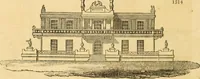 An illustration from An encyclopædia of cottage, farm, and villa architecture and furniture : containing numerous designs for dwellings from the cottage to the villa including farm houses, farmeries, and other agricultural buildings, several designs for country inns, public houses, and parochial schools, with the requisite fittings-up fixtures and furniture ; and appropriate offices, gardens and garden scenery ; each design accompanied by analytical and critical marks illustrative of the principles of archtiectural science and taste on whihc it is composed (1836)