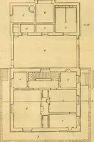 An illustration from An encyclopædia of cottage, farm, and villa architecture and furniture : containing numerous designs for dwellings from the cottage to the villa including farm houses, farmeries, and other agricultural buildings, several designs for country inns, public houses, and parochial schools, with the requisite fittings-up fixtures and furniture ; and appropriate offices, gardens and garden scenery ; each design accompanied by analytical and critical marks illustrative of the principles of archtiectural science and taste on whihc it is composed (1836)